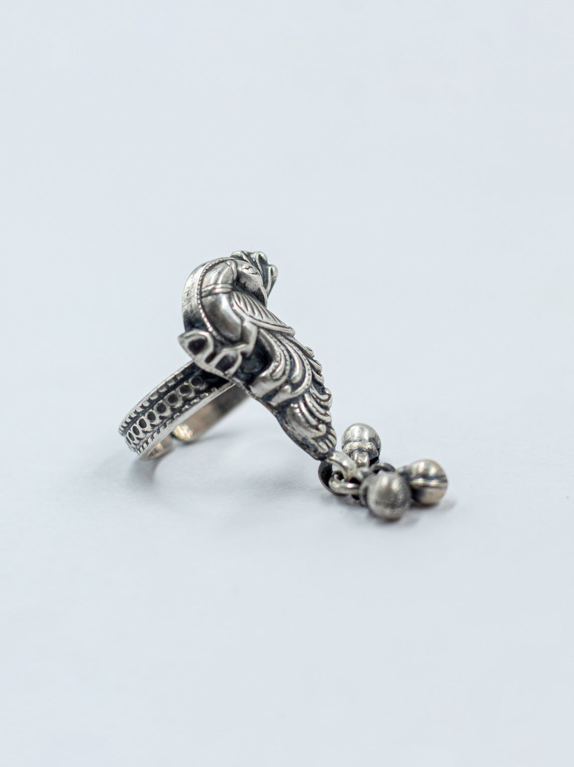 Peacock Ghungroo Ring