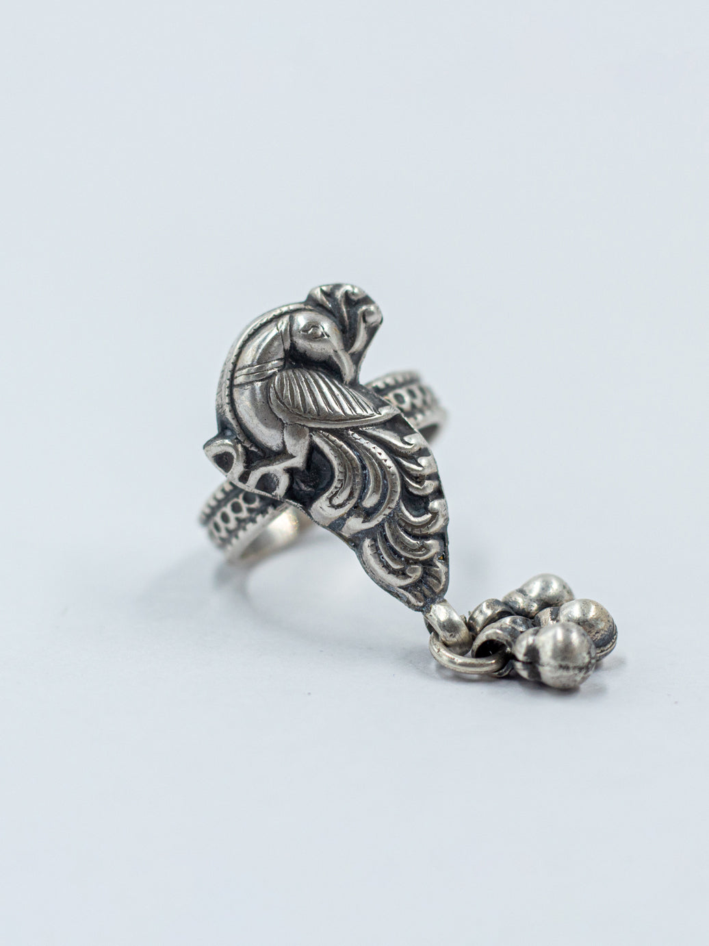 Peacock Ghungroo Ring