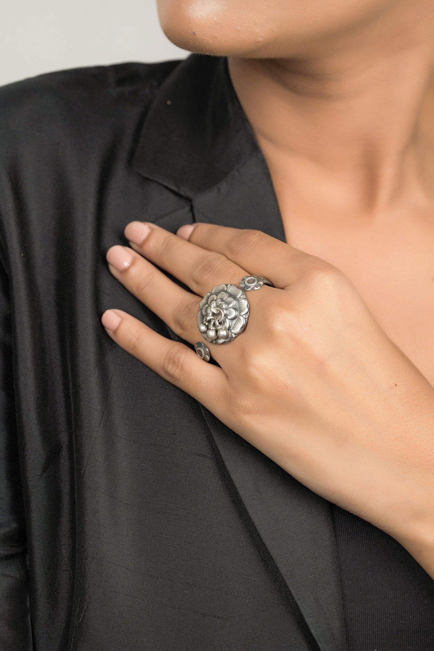 Marigold Flower Twin Ring