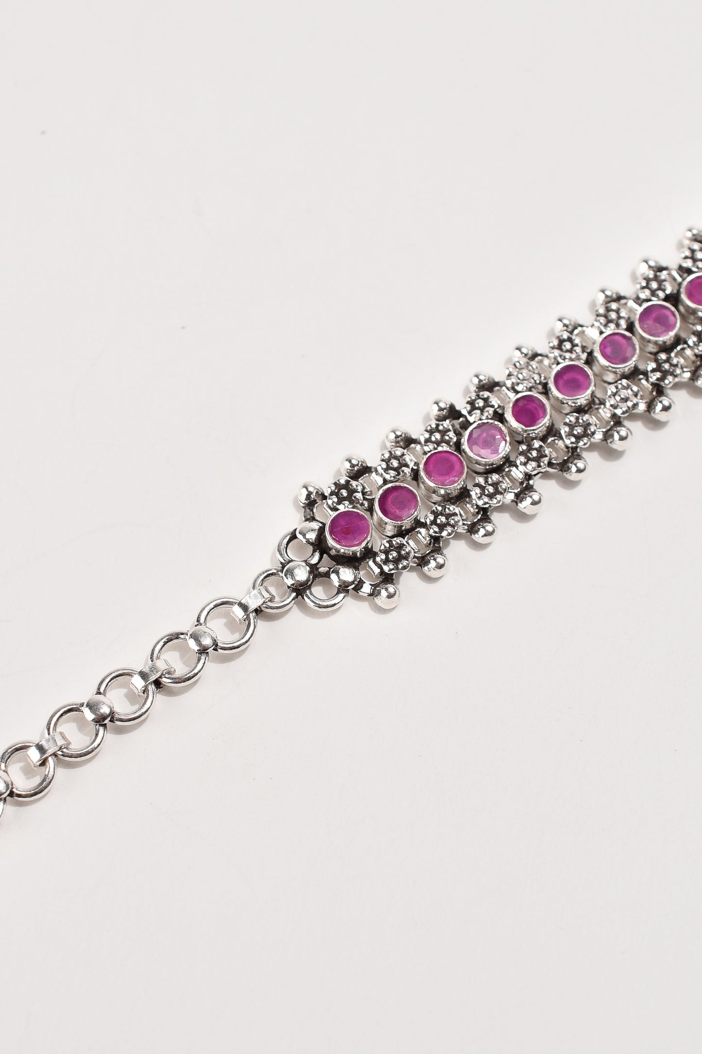 Red Stone Belted Bracelet