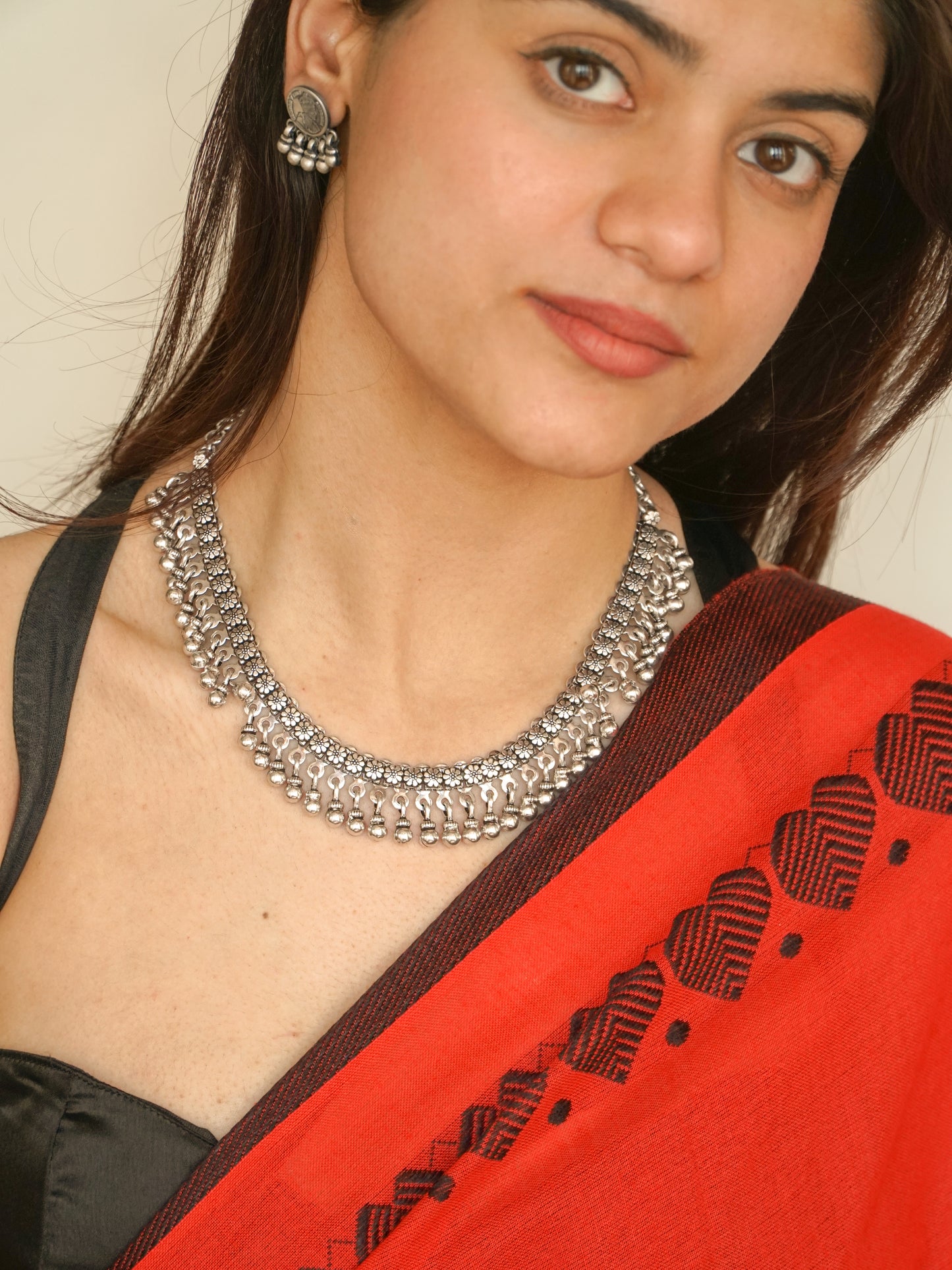 Floral Ghungaru Necklace