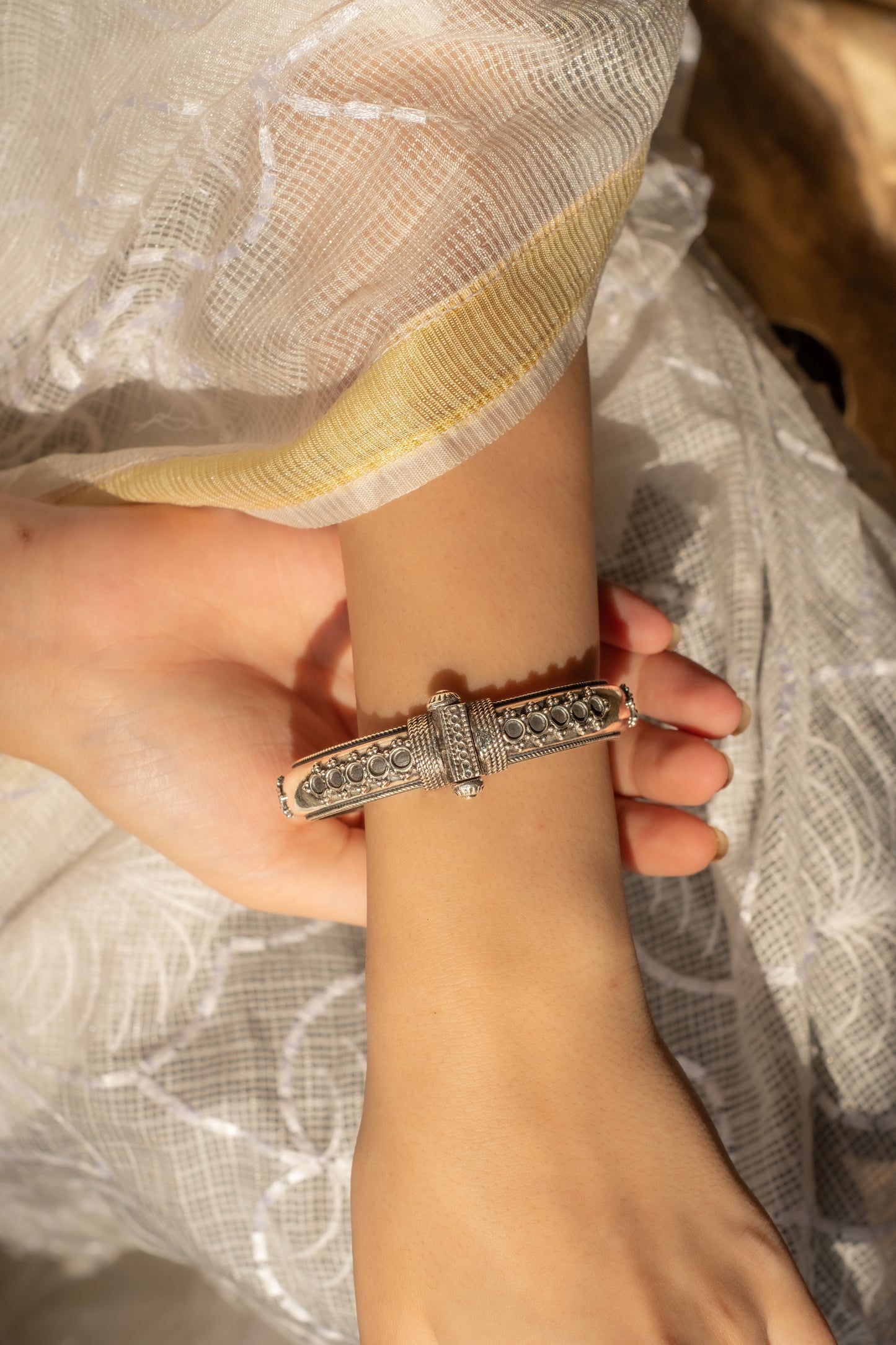 Silver Openable Kada