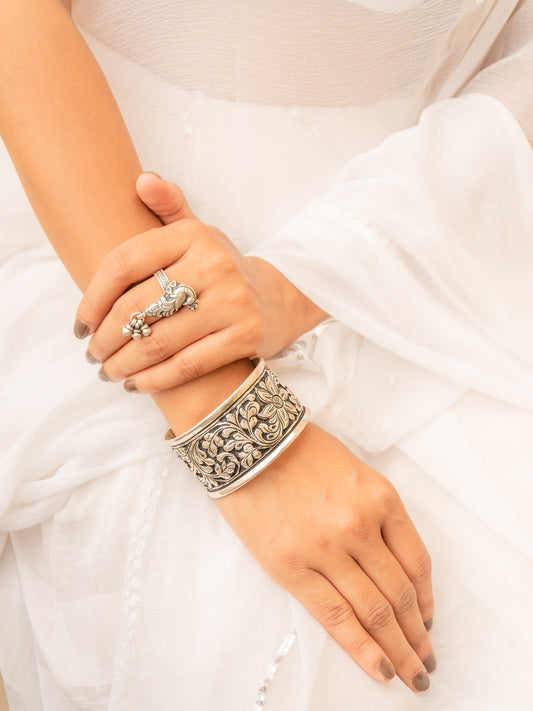 Peacock Ghungroo Ring