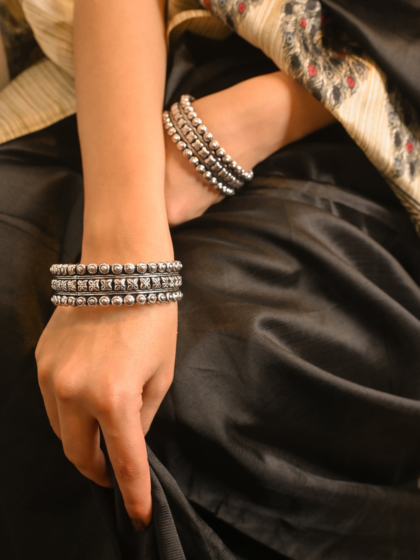 Floral Granulated Kada