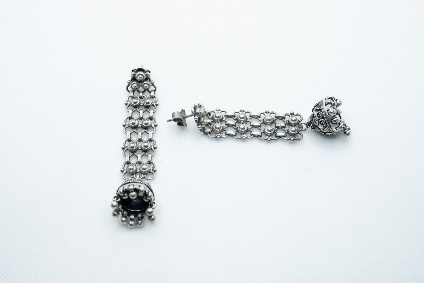 Interlock Granulated Earrings - ADA
