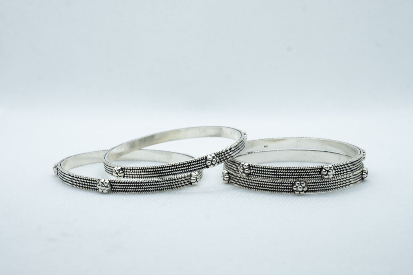 Flower Twisted Wire Bangle - ADA