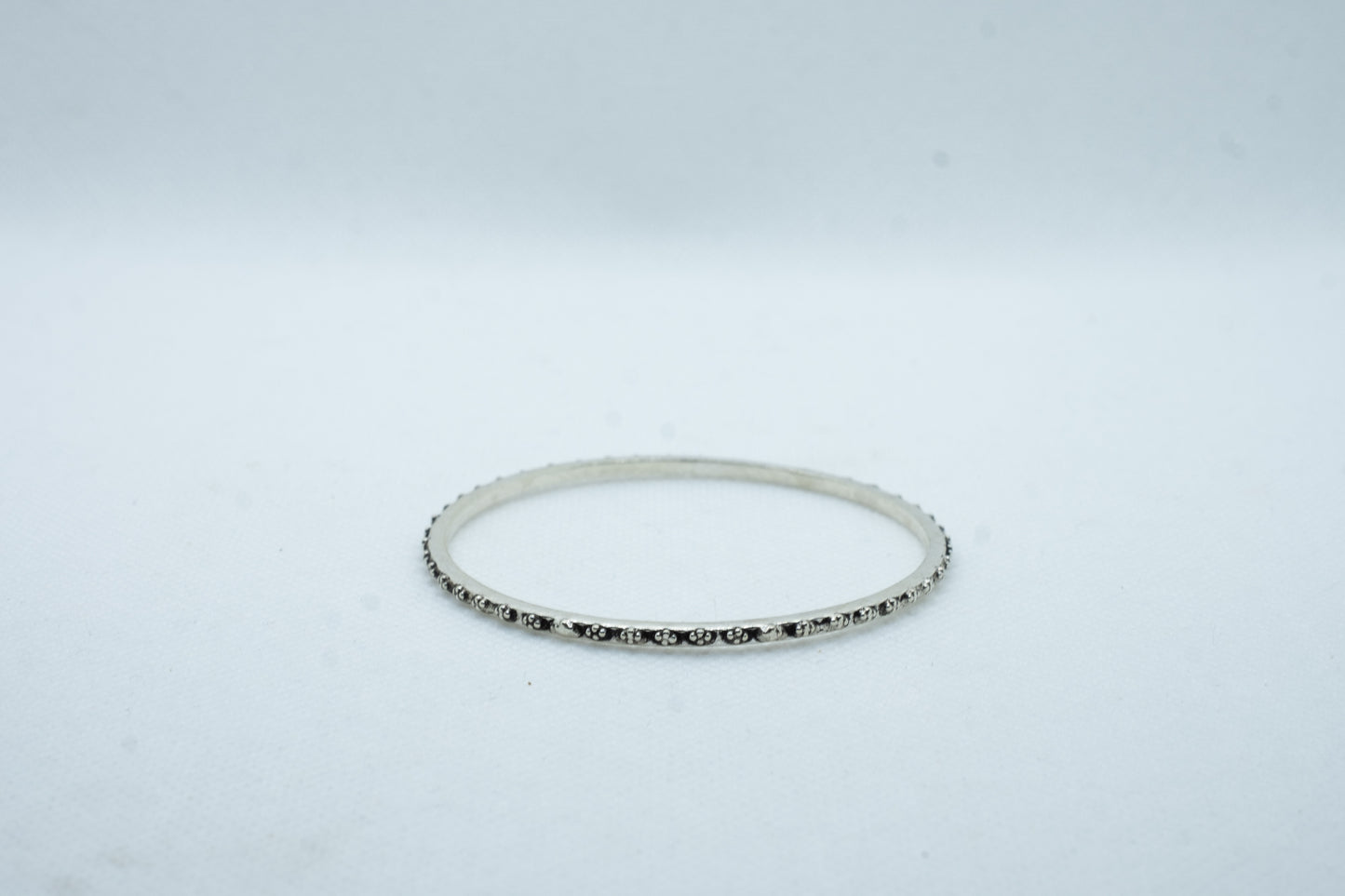 Granulated Flower Bangle - ADA