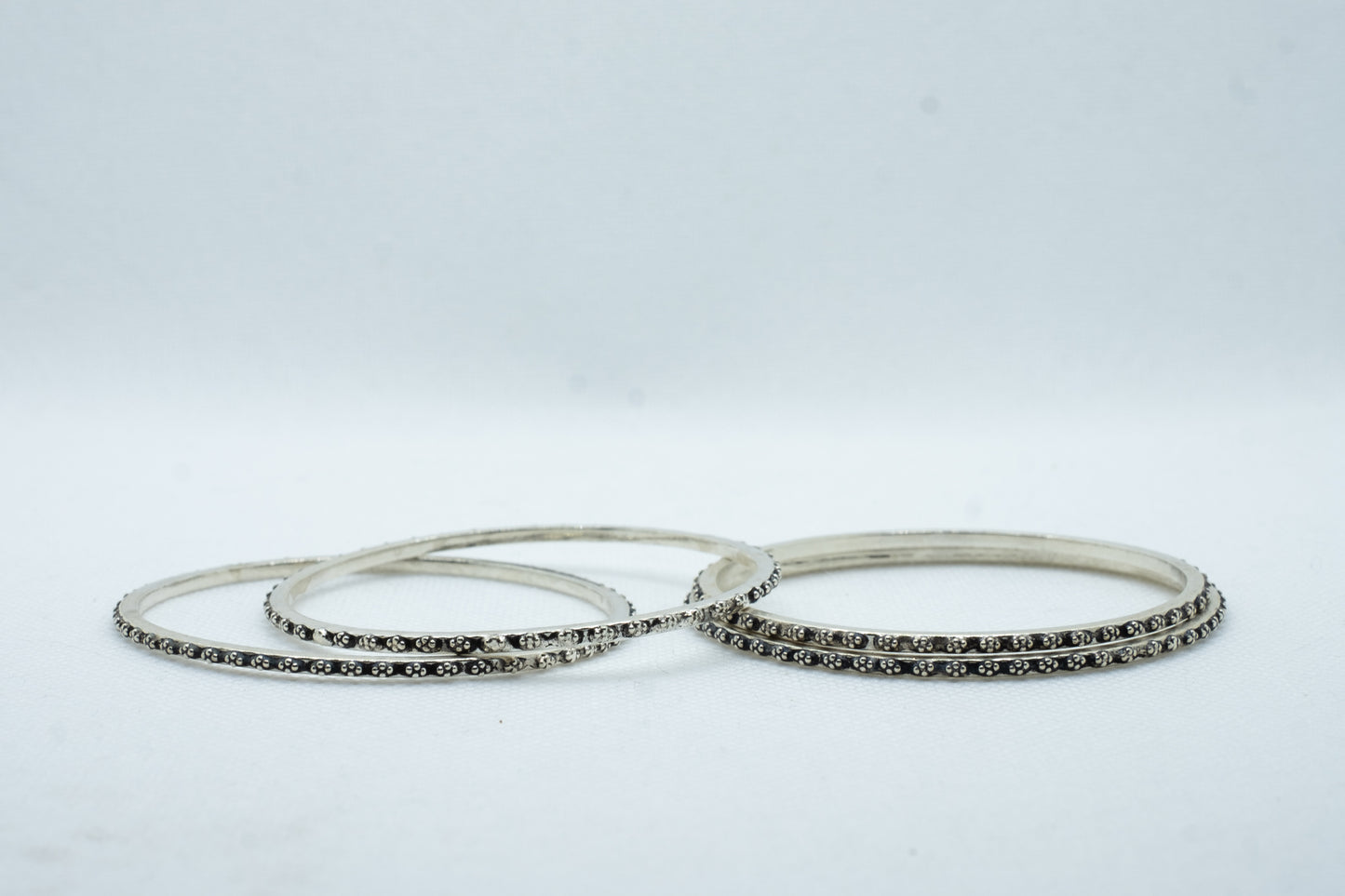 Granulated Flower Bangle - ADA