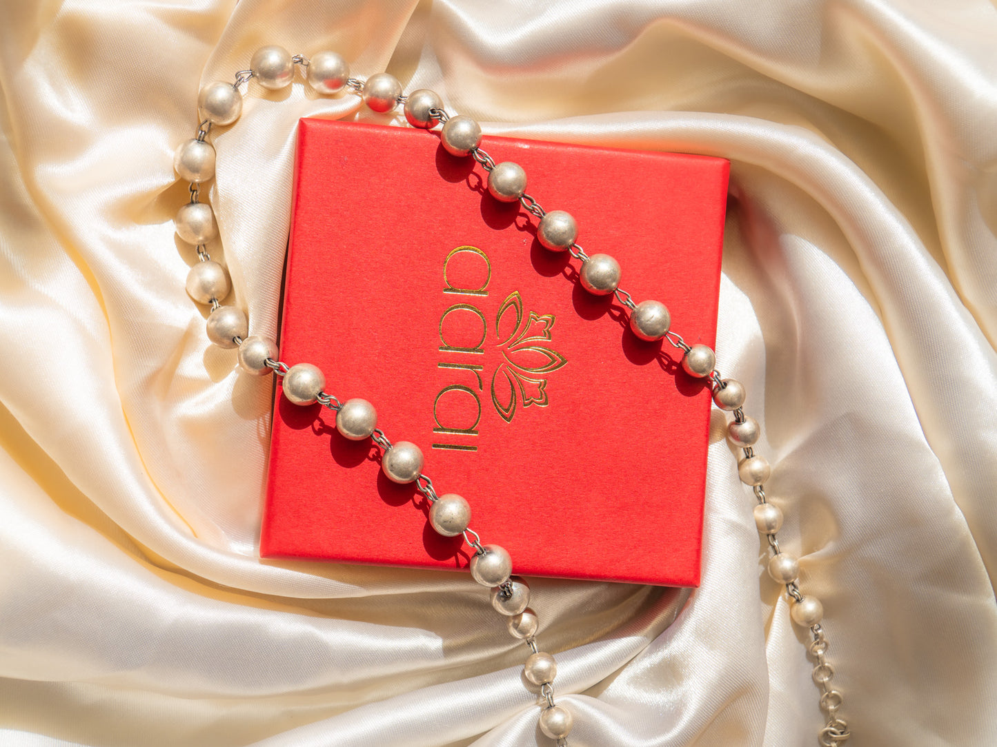Round Plain Beads Necklace - SAADHGEE