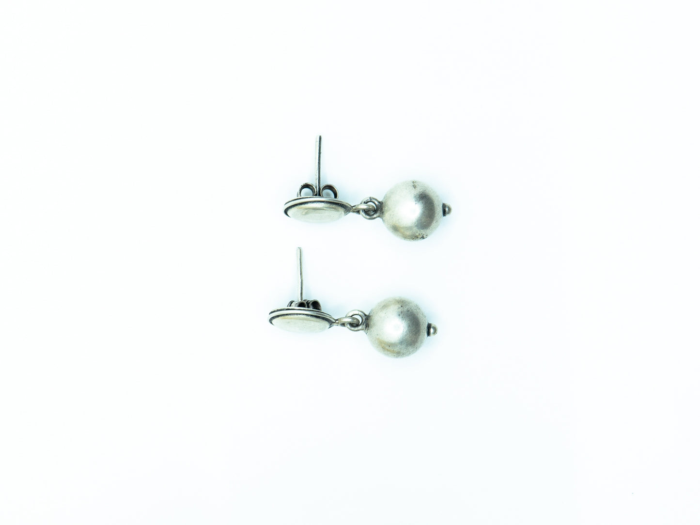 Round Plain Beads Earring - SAADHGEE