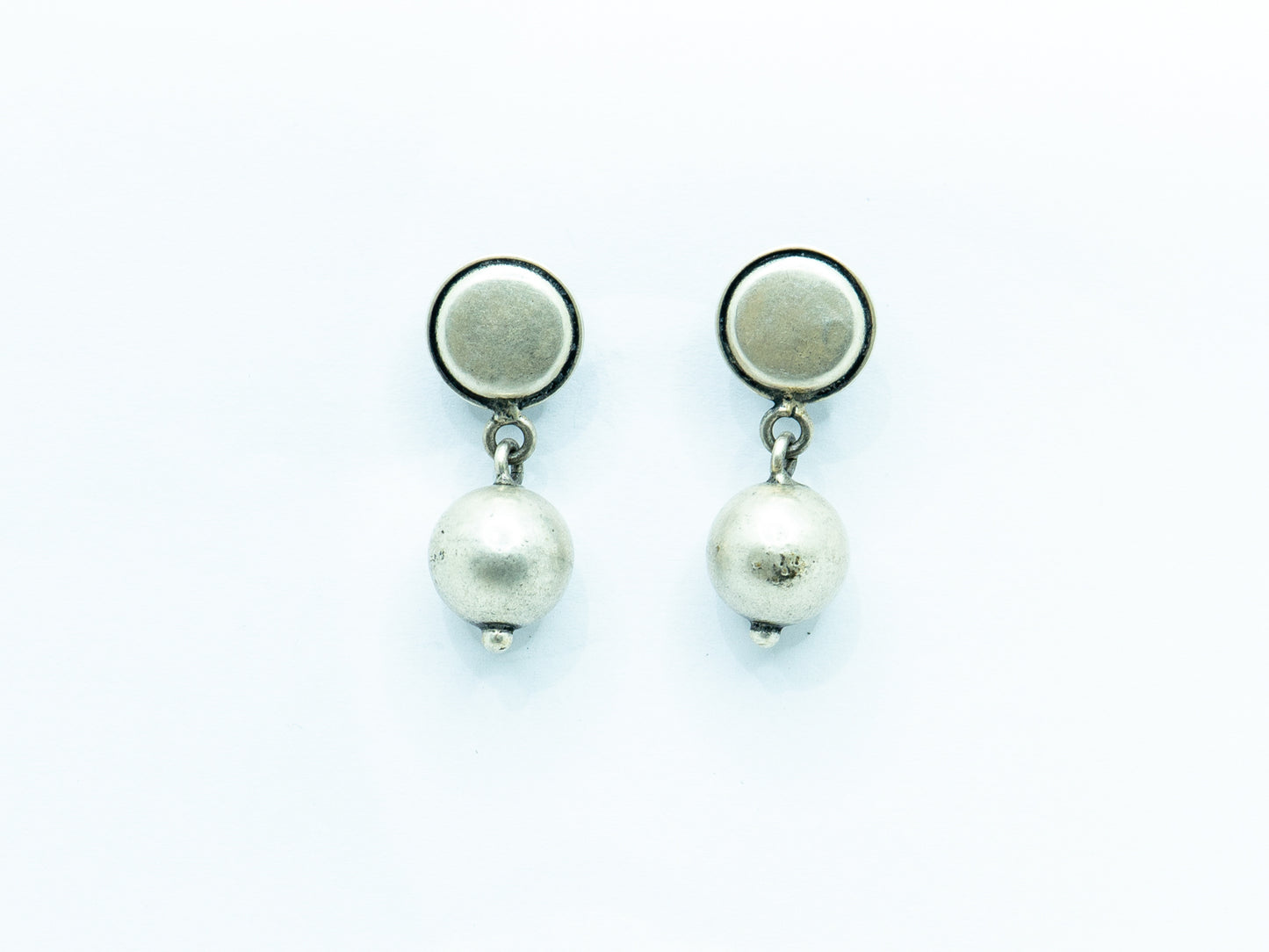 Round Plain Beads Earring - SAADHGEE