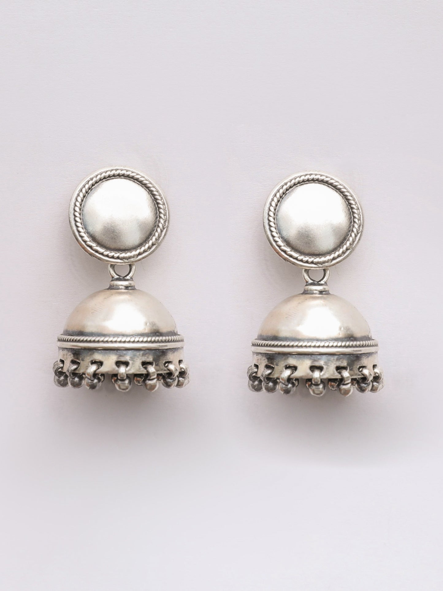 Plain Ghungroo Jhumkis - SAADHGEE