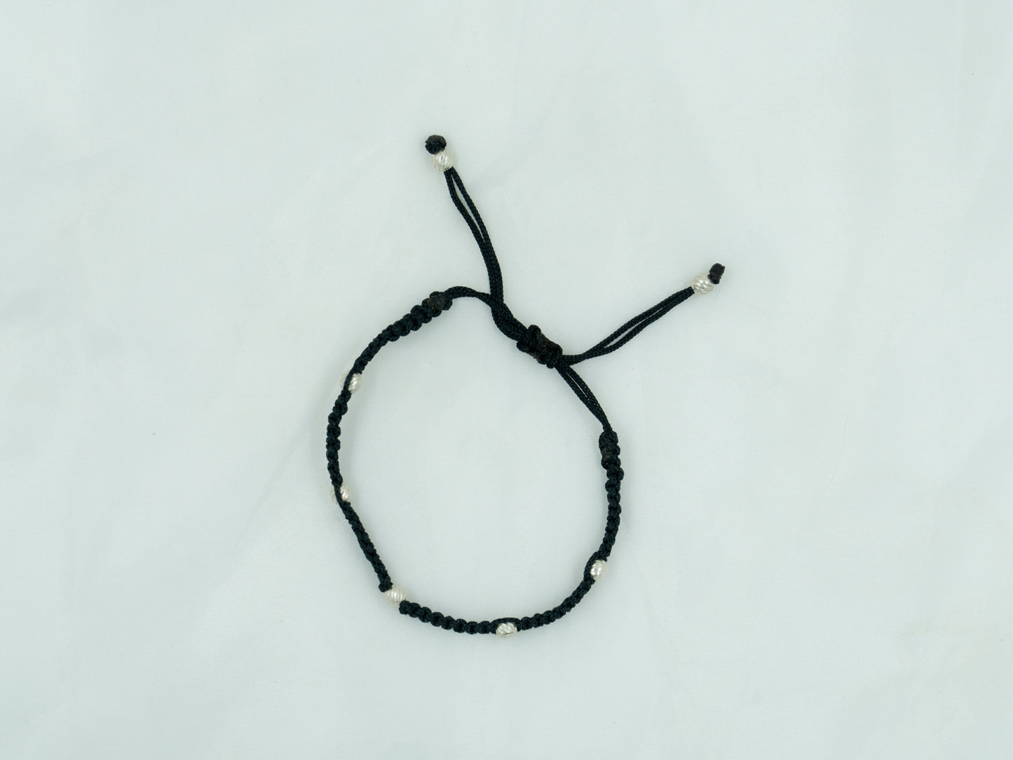 Silver Ball Thread Bracelet - SAADHGEE