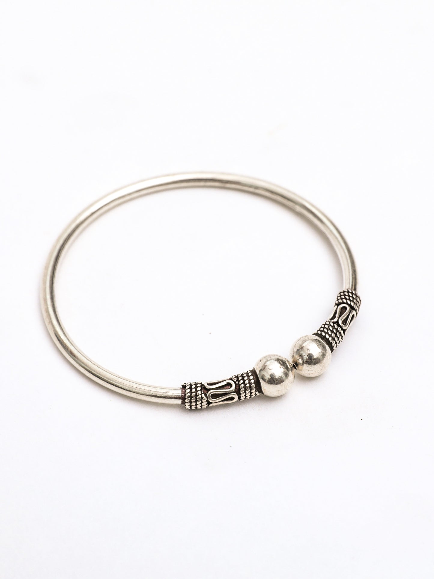 Open Ball Bangle - SAADHGEE