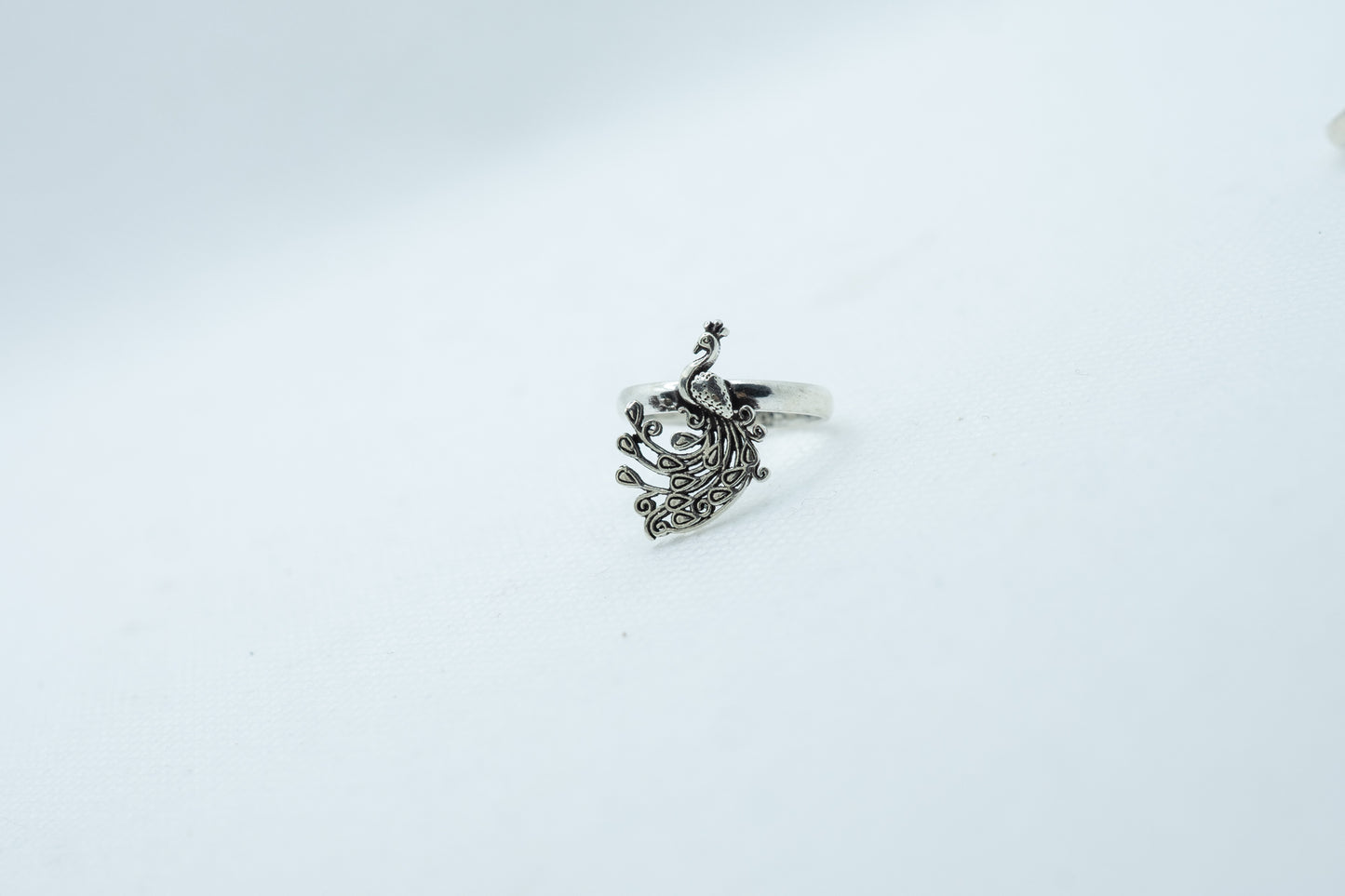 Peacock Motif Toe Ring - 2 Toe Rings - ADA