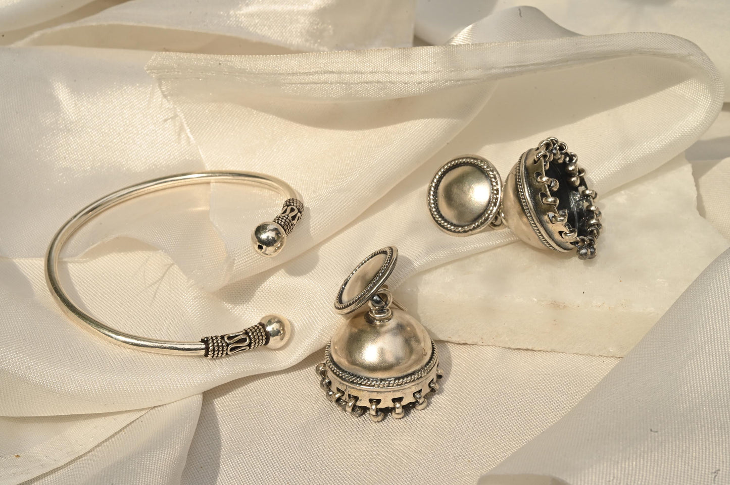Plain Ghungroo Jhumkis - SAADHGEE