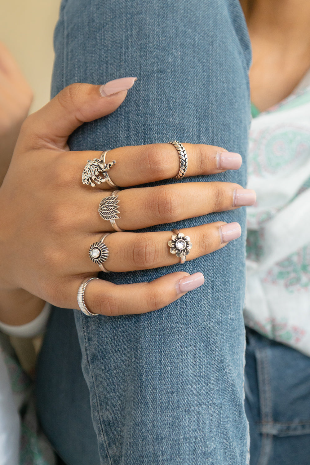 Twisted Toe Ring - 2 Toe Rings - SAADHGEE