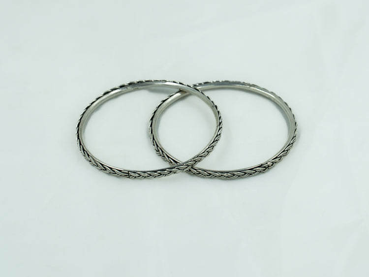 Weaved Bangle Pair