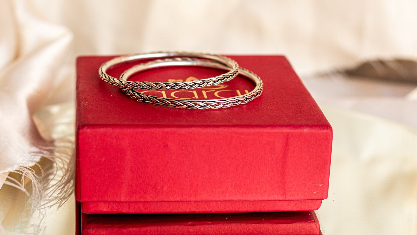 Weaved Bangle Pair