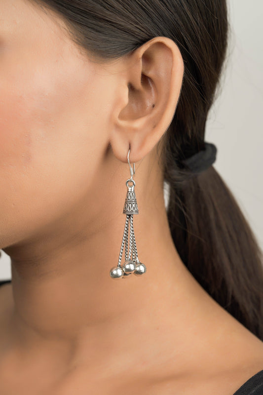 Ball Tassel Earrings - SAADHGEE