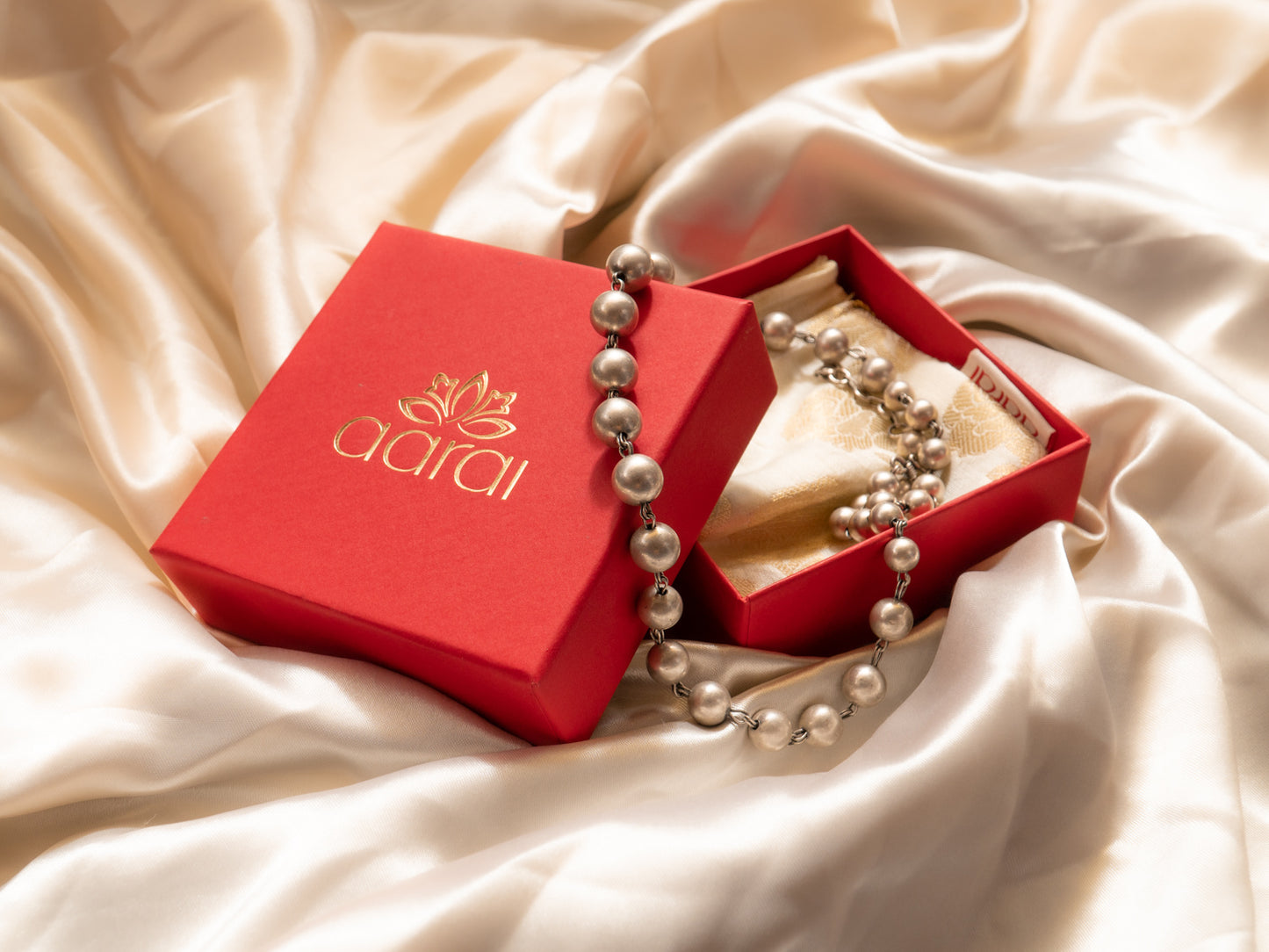 Round Plain Beads Necklace - SAADHGEE