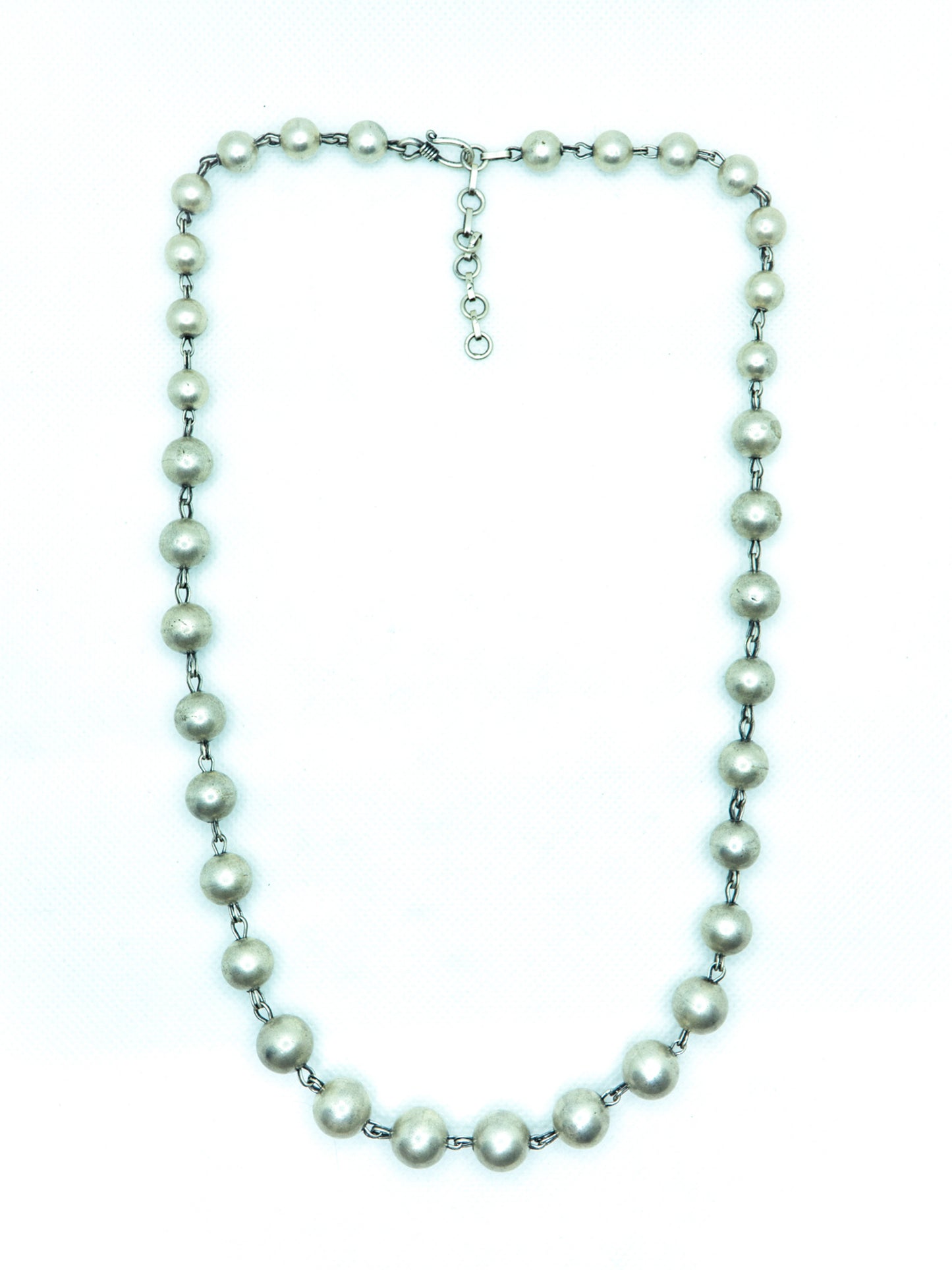 Round Plain Beads Necklace - SAADHGEE