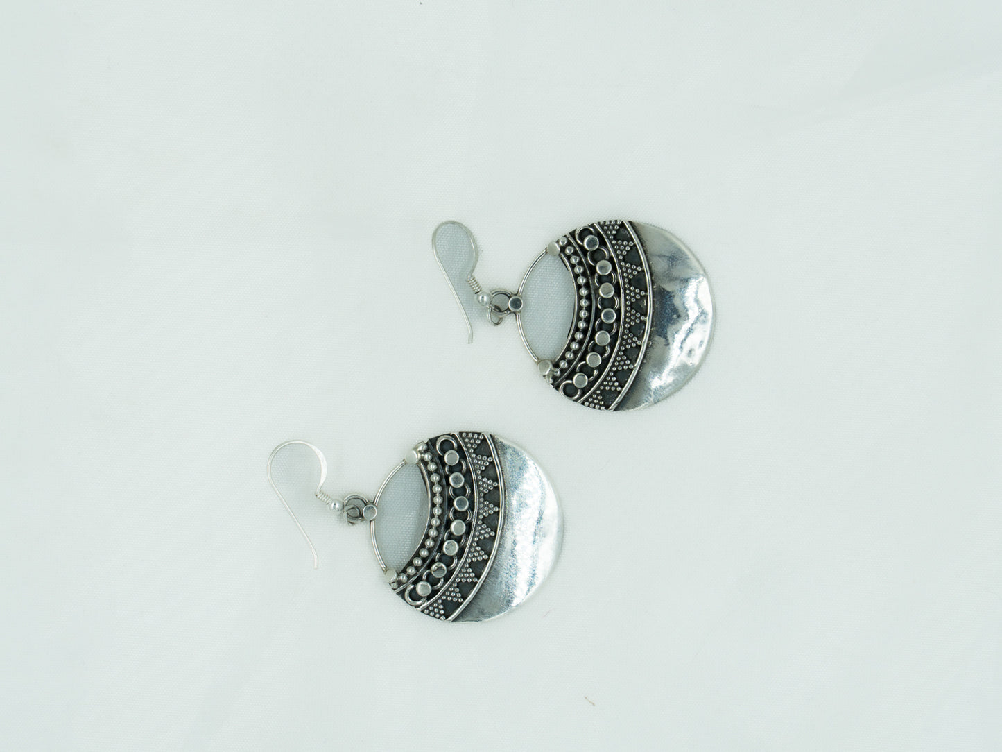 Circular Granulated Earrings - SAADHGEE