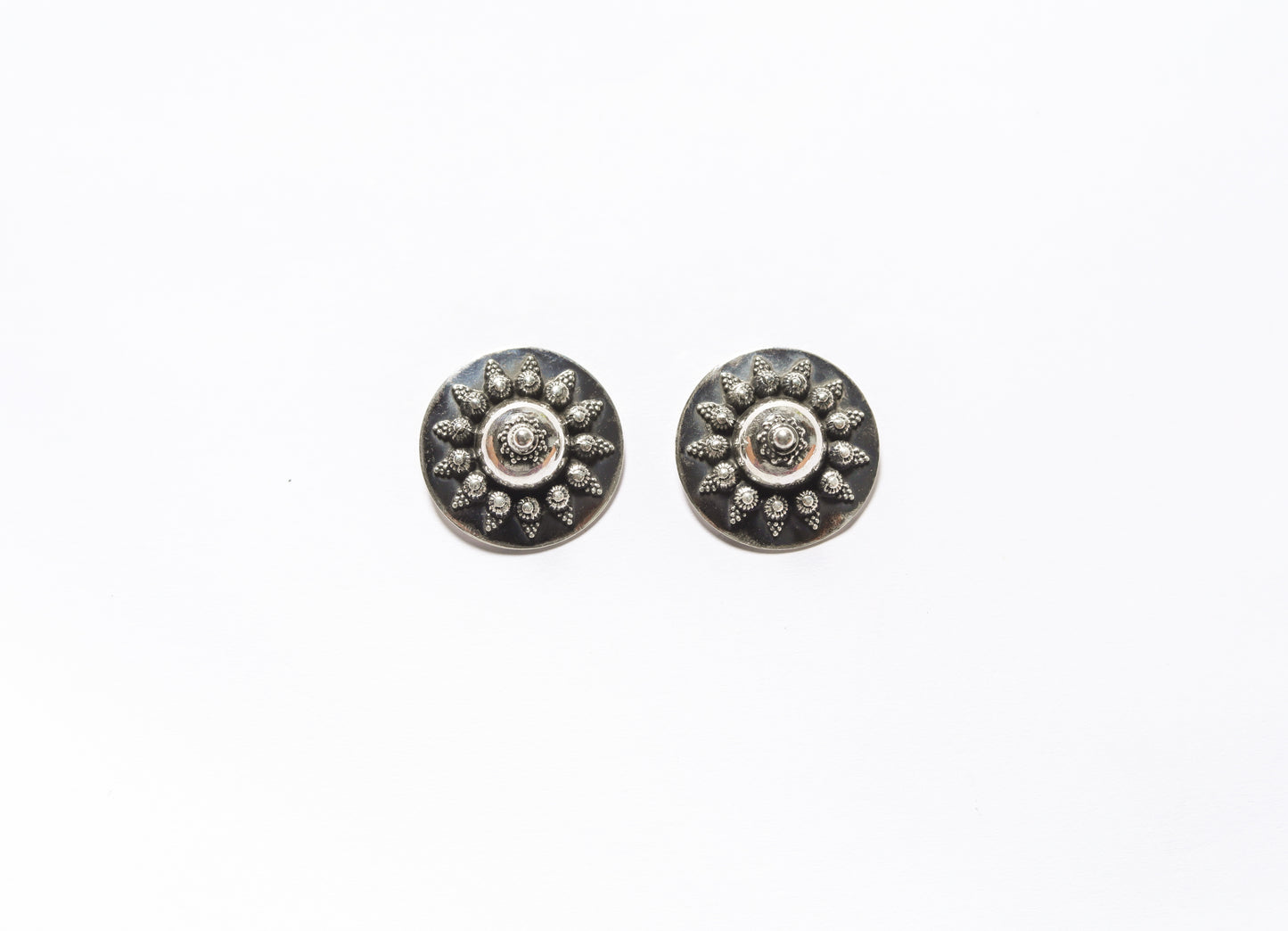 Antique Shield Earrings - SAADHGEE